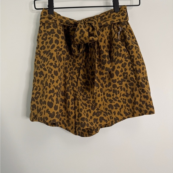 NWT A New Day Leopard Print Shorts XS – Y2K Tie Waist Animal Print Trend - Picture 2 of 4